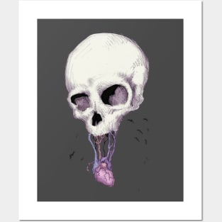 Skull Heart Posters and Art